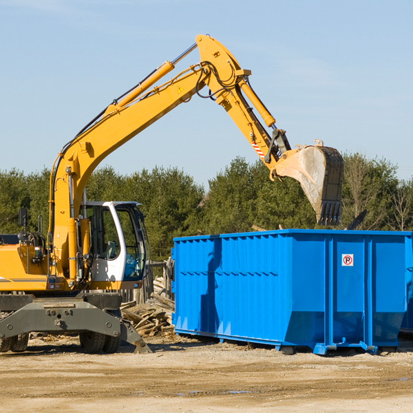 what are the rental fees for a residential dumpster in Morgantown